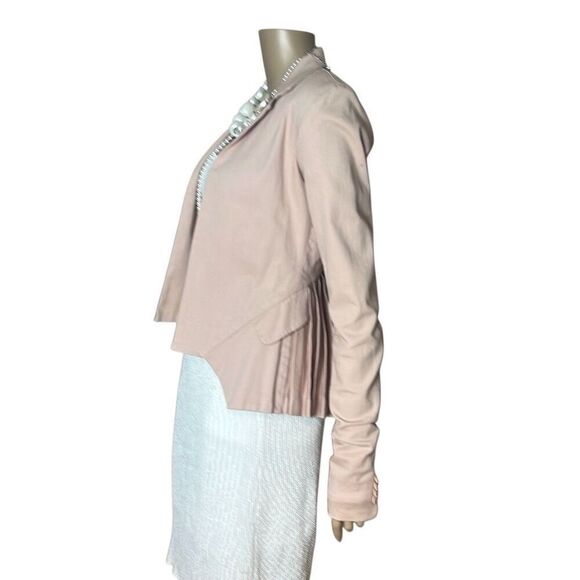Preen Line Pink Blazer XS Pleated Back Fitted Jacket Cotton Stretch (312) - Picture 3 of 16